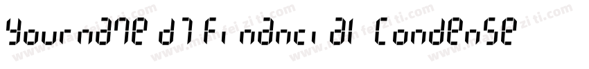 Yourname D7 Financial Condensed字体转换